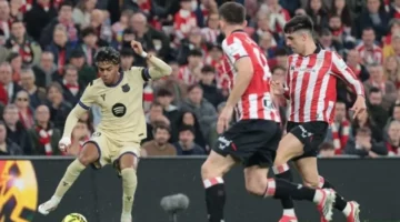 برشلونة يعزز صدارة الدوري الإسباني بعد تجاوز عقبة أتلتيك بلباو بنجاح